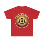 Old Souls Campfire Club Retro T-Shirt | Vintage Sunset Camping Tee