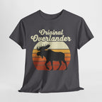 Original Overlander Moose T-Shirt | Retro 1970s Sunset Wilderness Tee