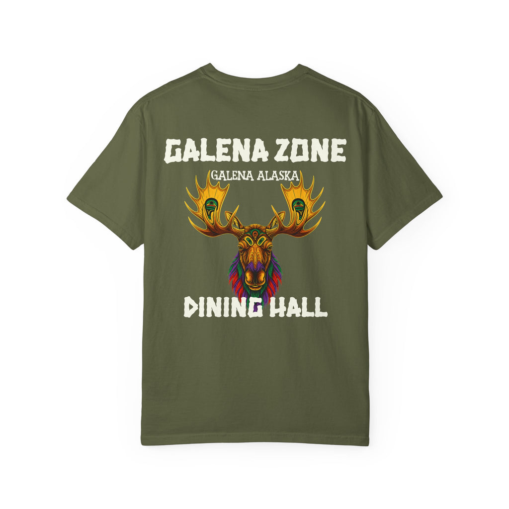 Galena Zone Dining Hall T-Shirt — Alaska Moose Graphic Tee