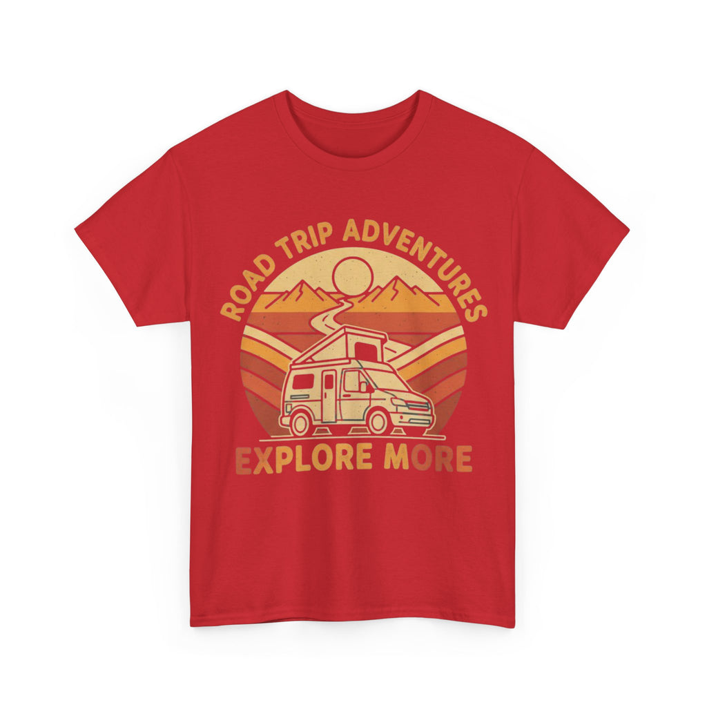 Road Trip Adventures – Explore More Retro Camper Tee