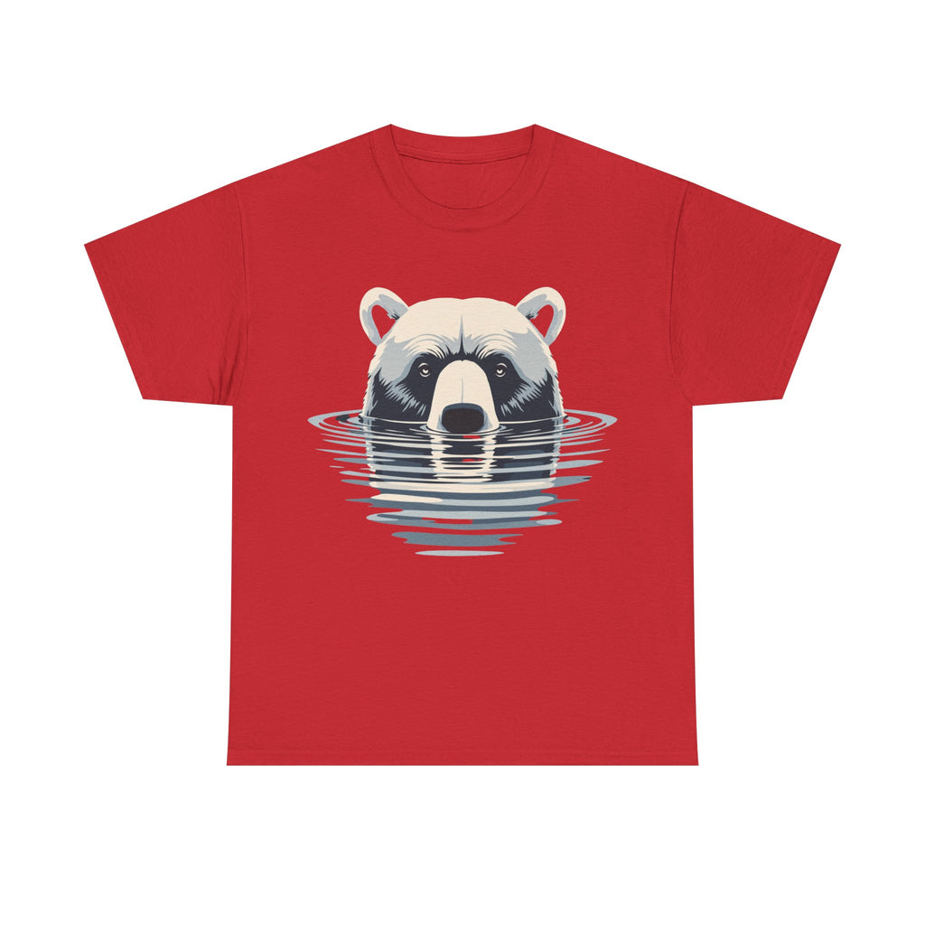 Bear in Water Graphic Tee – Gildan 5000 Heavy Cotton Shirt