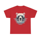 Bear in Water Graphic Tee – Gildan 5000 Heavy Cotton Shirt