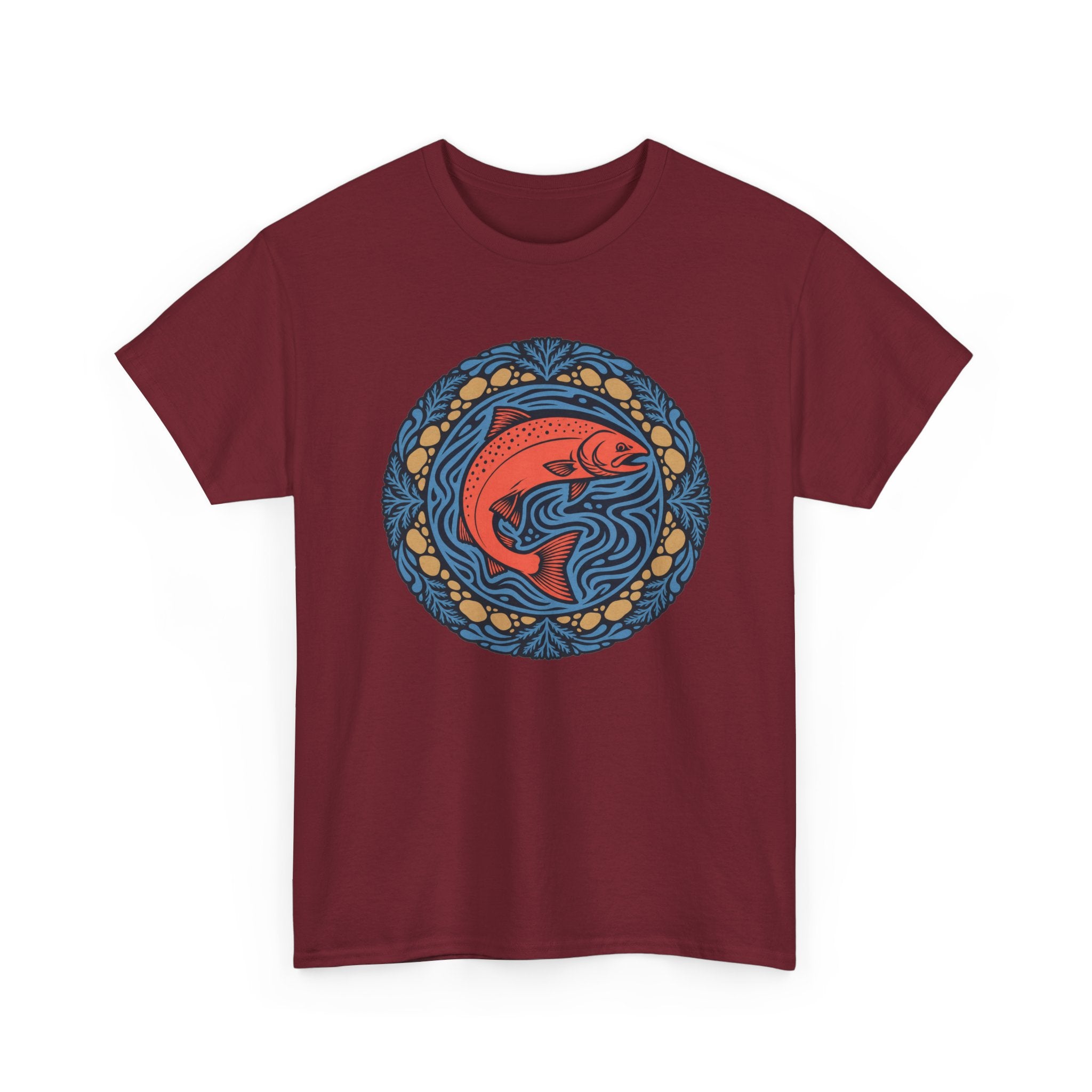 Salmon Mandala T-Shirt