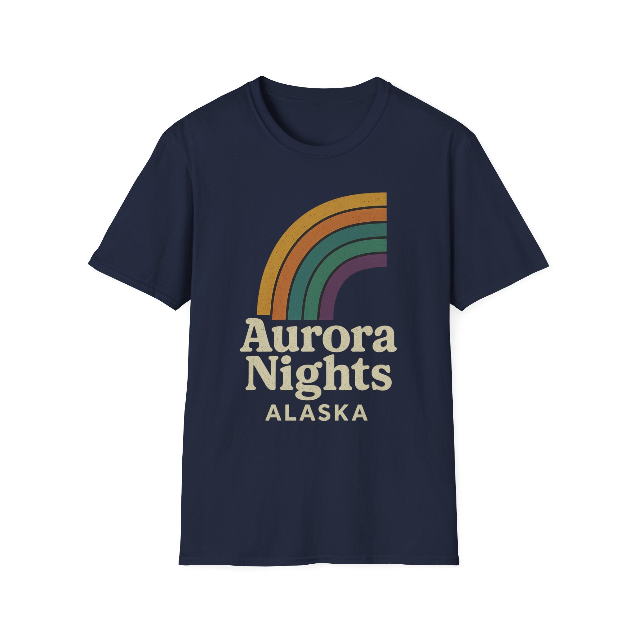 Aurora Nights Alaska T-Shirt – Retro Northern Lights Graphic Tee