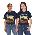 Original Overlander Moose T-Shirt | Retro 1970s Sunset Wilderness Tee