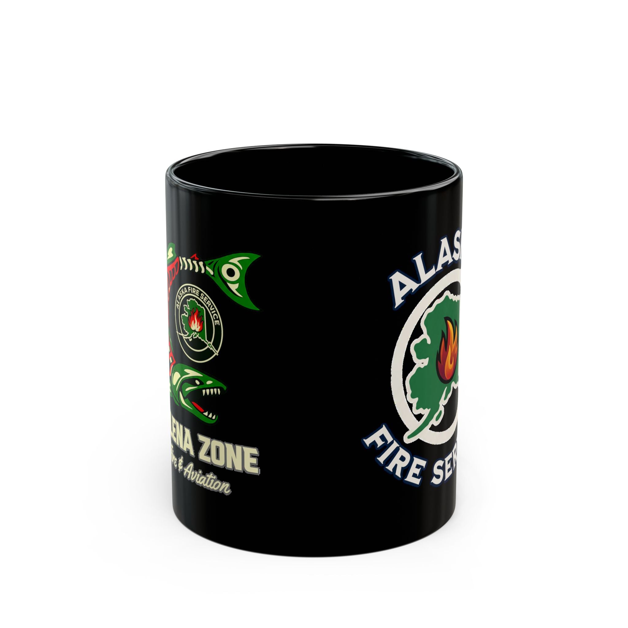 Galena Zone Fire & Aviation Mug — Black