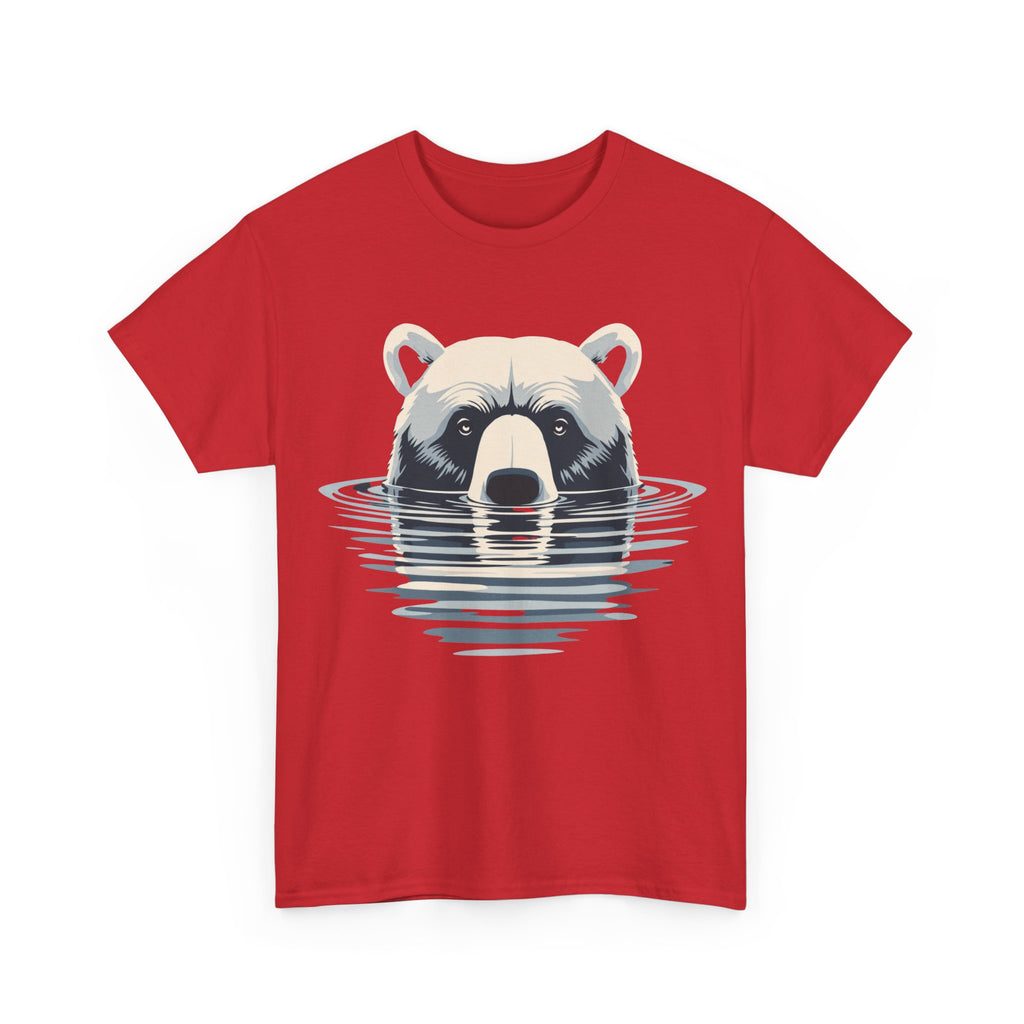 Bear in Water Graphic Tee – Gildan 5000 Heavy Cotton Shirt