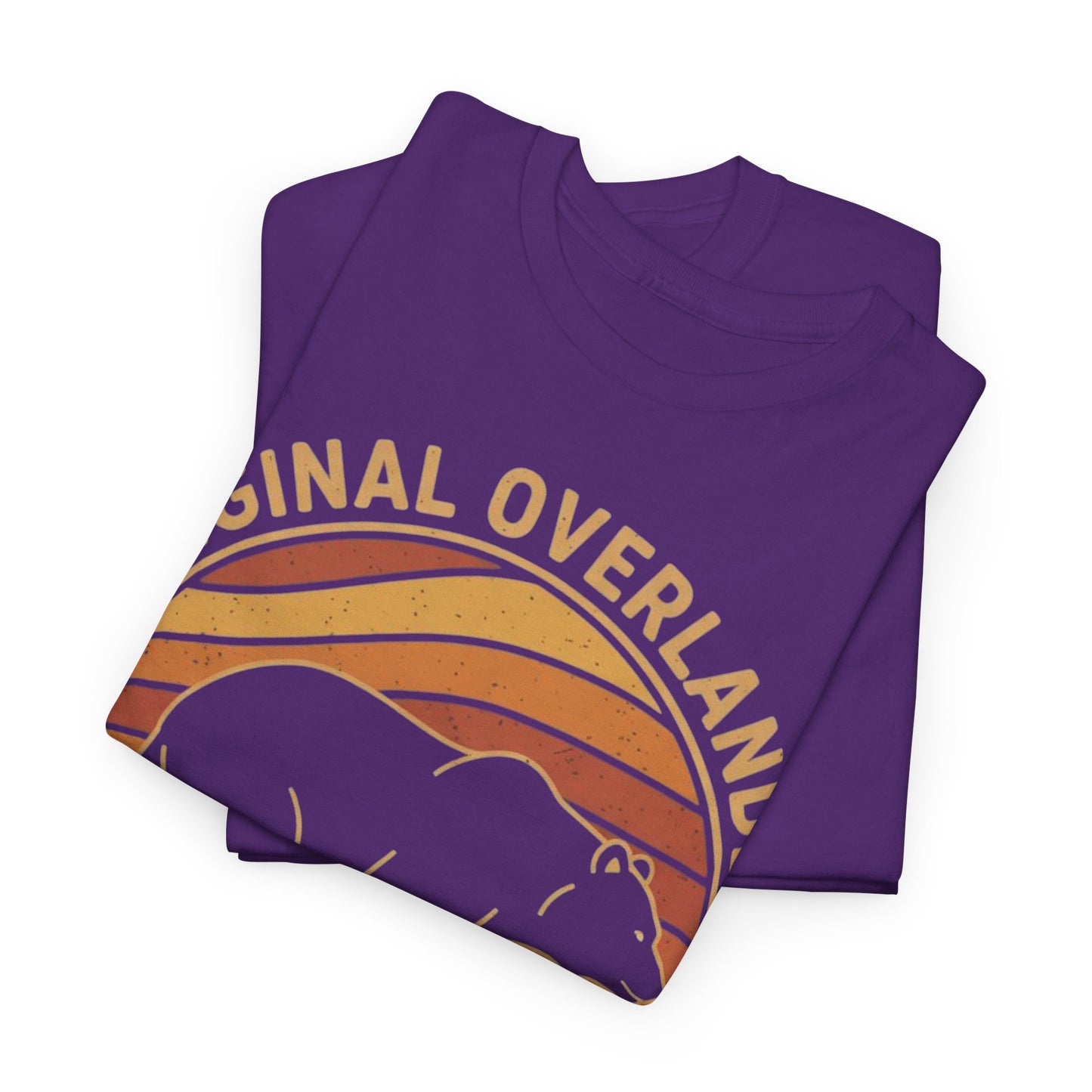 Original Overlander Retro Bear T-Shirt | 1970s Vintage Sunset Adventure Tee