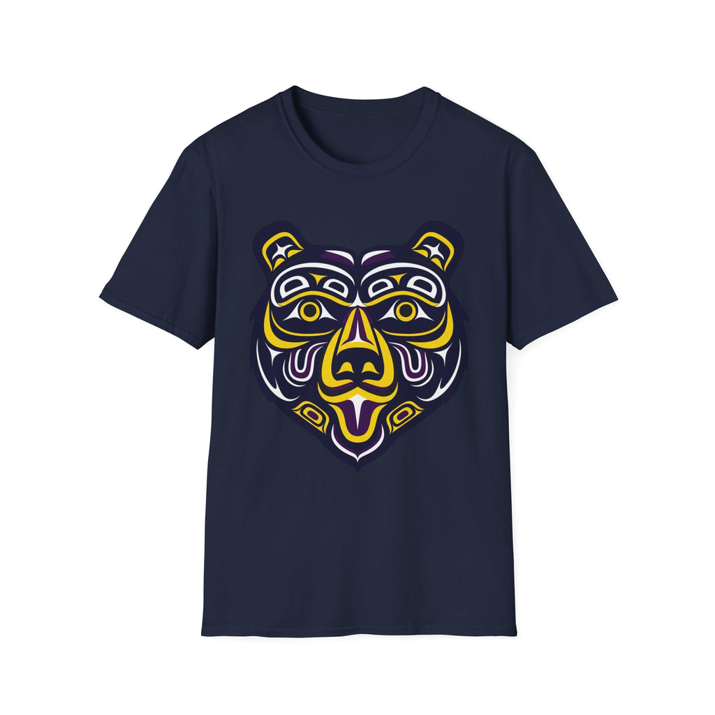 Tribal Spirit Bear T-Shirt – Bold Indigenous-Inspired Animal Art