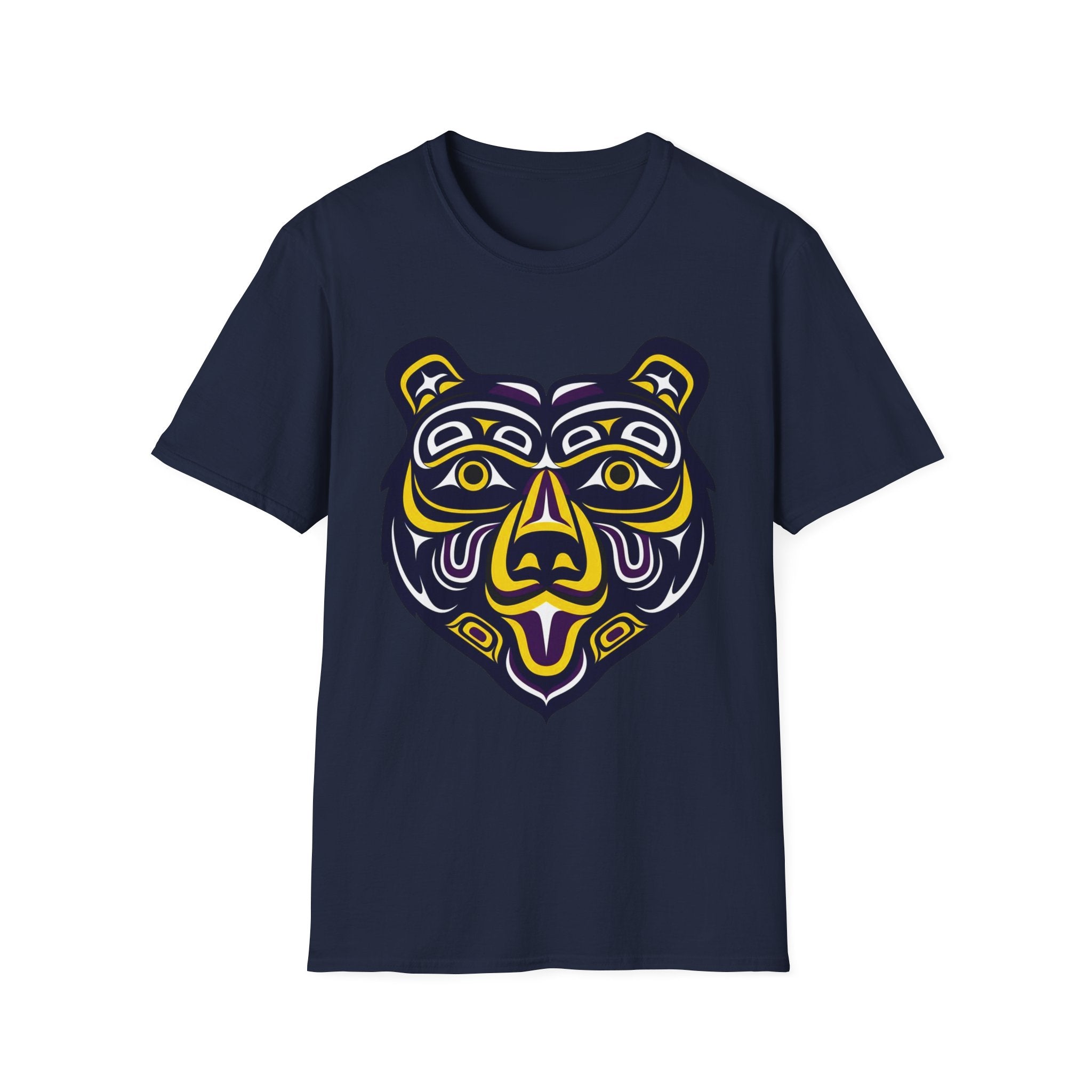 Tribal Spirit Bear T-Shirt – Bold Indigenous-Inspired Animal Art