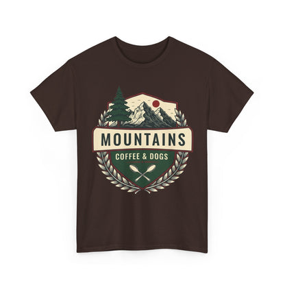 Mountains, Coffee & Dogs Tee