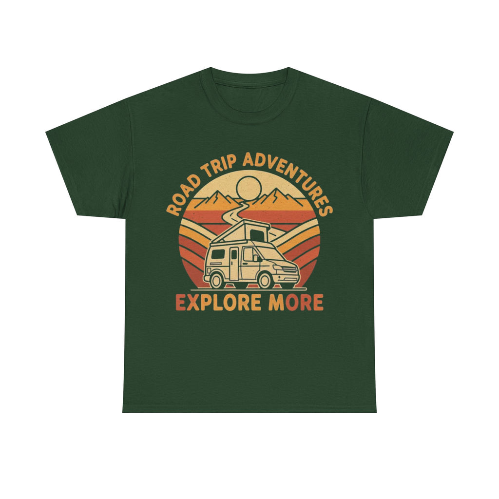Road Trip Adventures – Explore More Retro Camper Tee