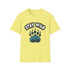 Stay Wild T-Shirt – Bear Paw & Mountain