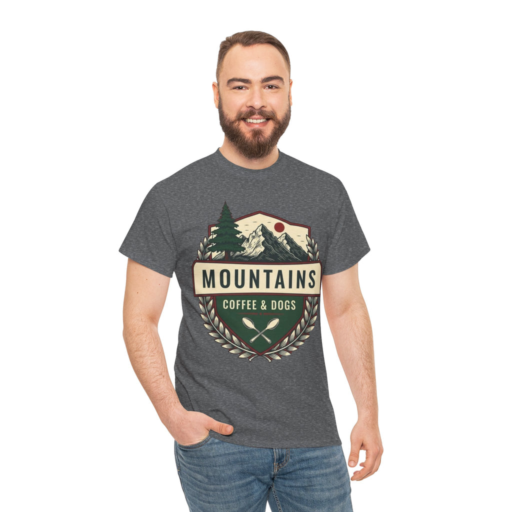 Mountains, Coffee & Dogs Tee