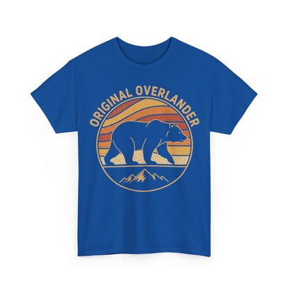 Original Overlander Retro Bear T-Shirt | 1970s Vintage Sunset Adventure Tee