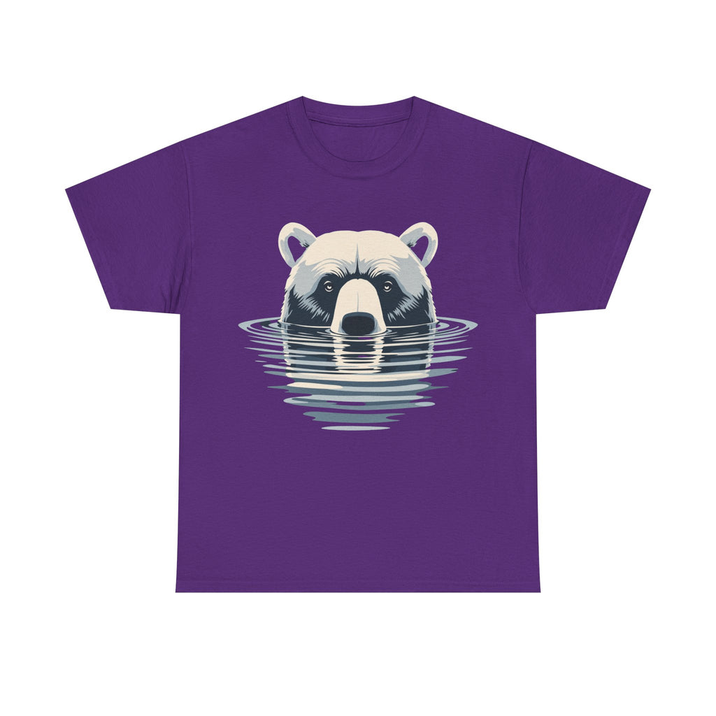 Bear in Water Graphic Tee – Gildan 5000 Heavy Cotton Shirt