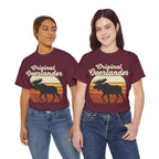 Original Overlander Moose T-Shirt | Retro 1970s Sunset Wilderness Tee