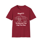 Hiking Line Art Tee – “We Showed The Dog The Map”