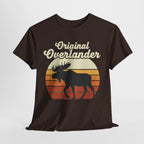 Original Overlander Moose T-Shirt | Retro 1970s Sunset Wilderness Tee