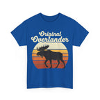 Original Overlander Moose T-Shirt | Retro 1970s Sunset Wilderness Tee