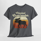 Original Overlander Moose T-Shirt | Retro 1970s Sunset Wilderness Tee