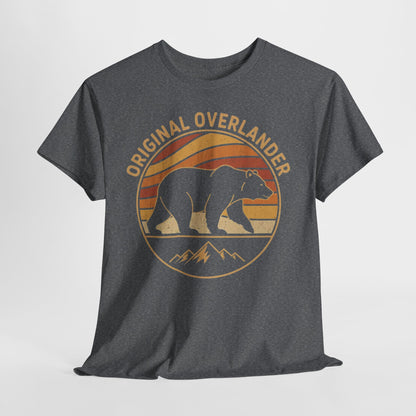 Original Overlander Retro Bear T-Shirt | 1970s Vintage Sunset Adventure Tee