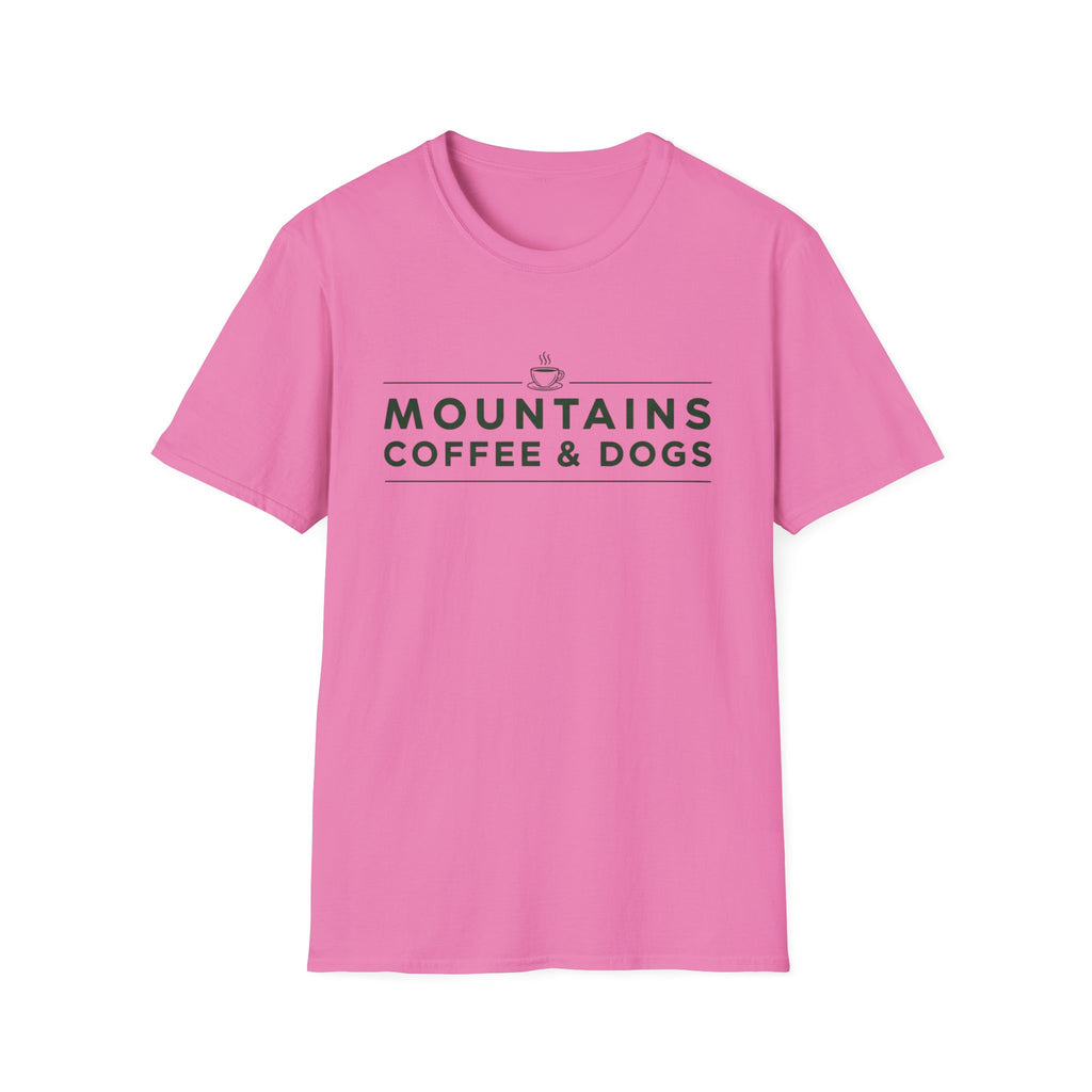 Mountains Coffee & Dogs T-Shirt