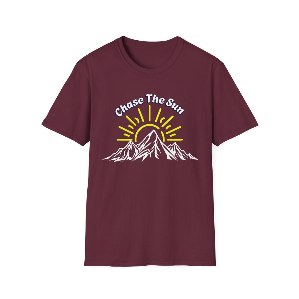 Chase the Sun Mountain T-Shirt – Adventure Hiking Graphic Tee