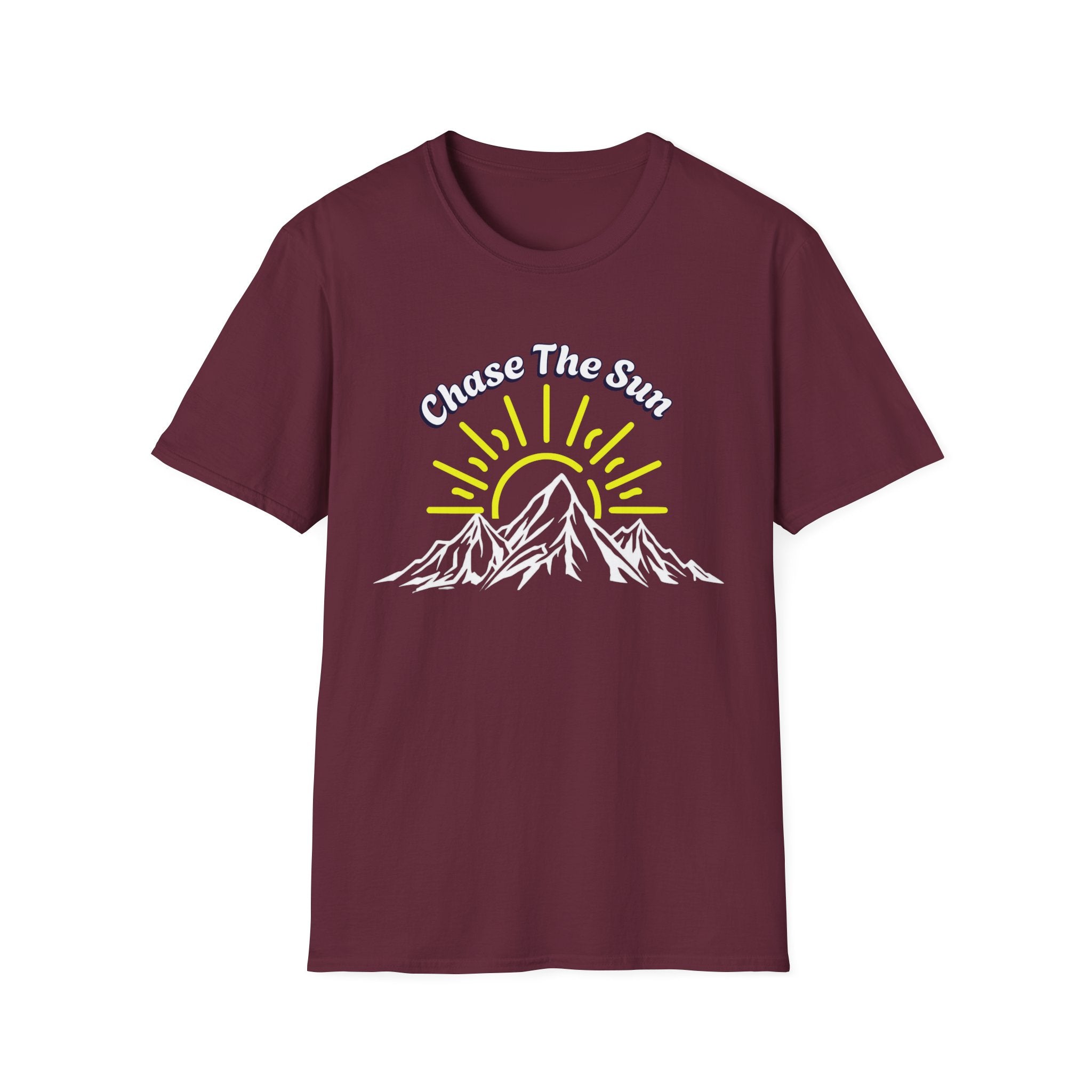 Chase the Sun Mountain T-Shirt – Adventure Hiking Graphic Tee