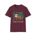 Take It Slow Sloth T-Shirt – Cute Relaxation Vibes Tee