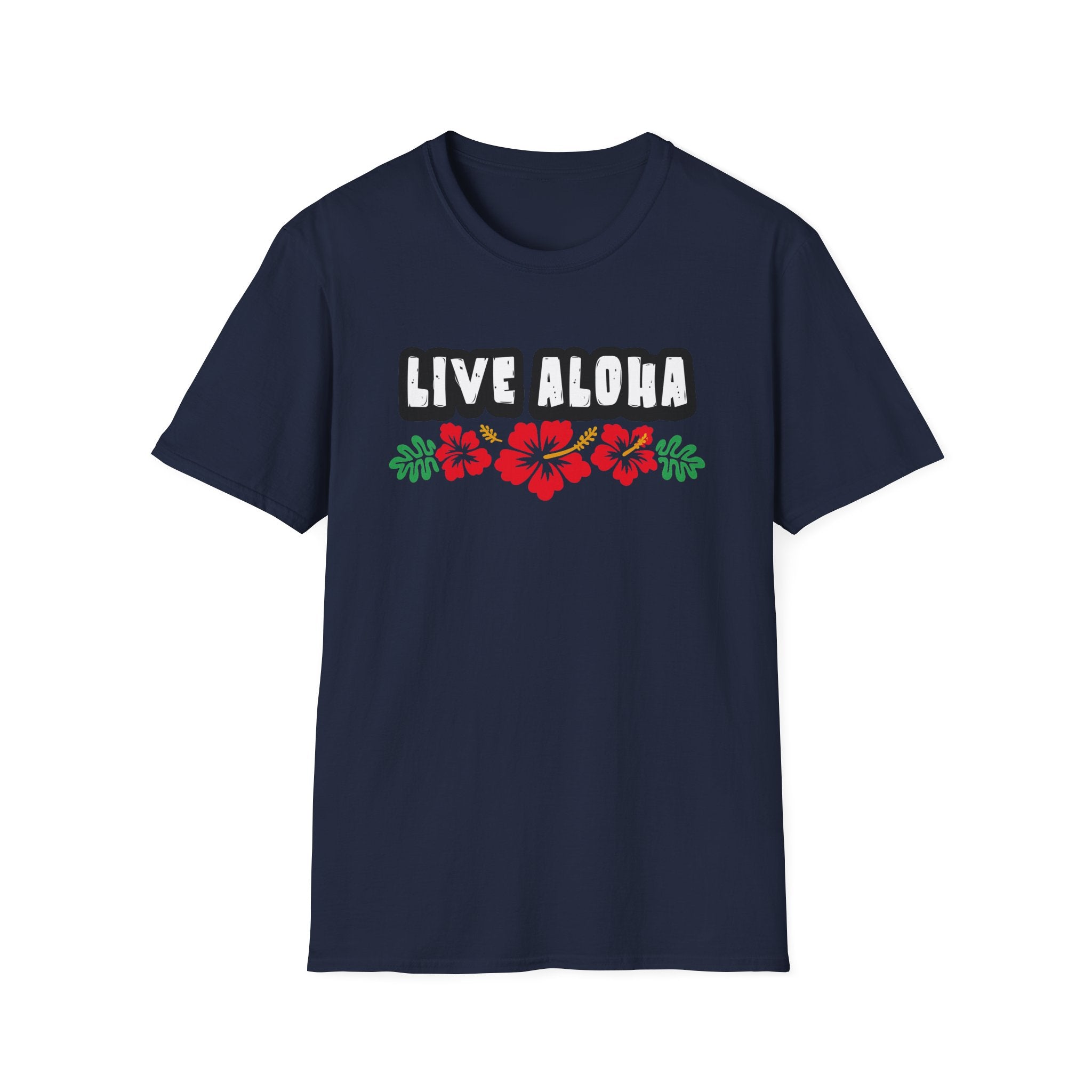 Live Aloha Hibiscus Flower Tee
