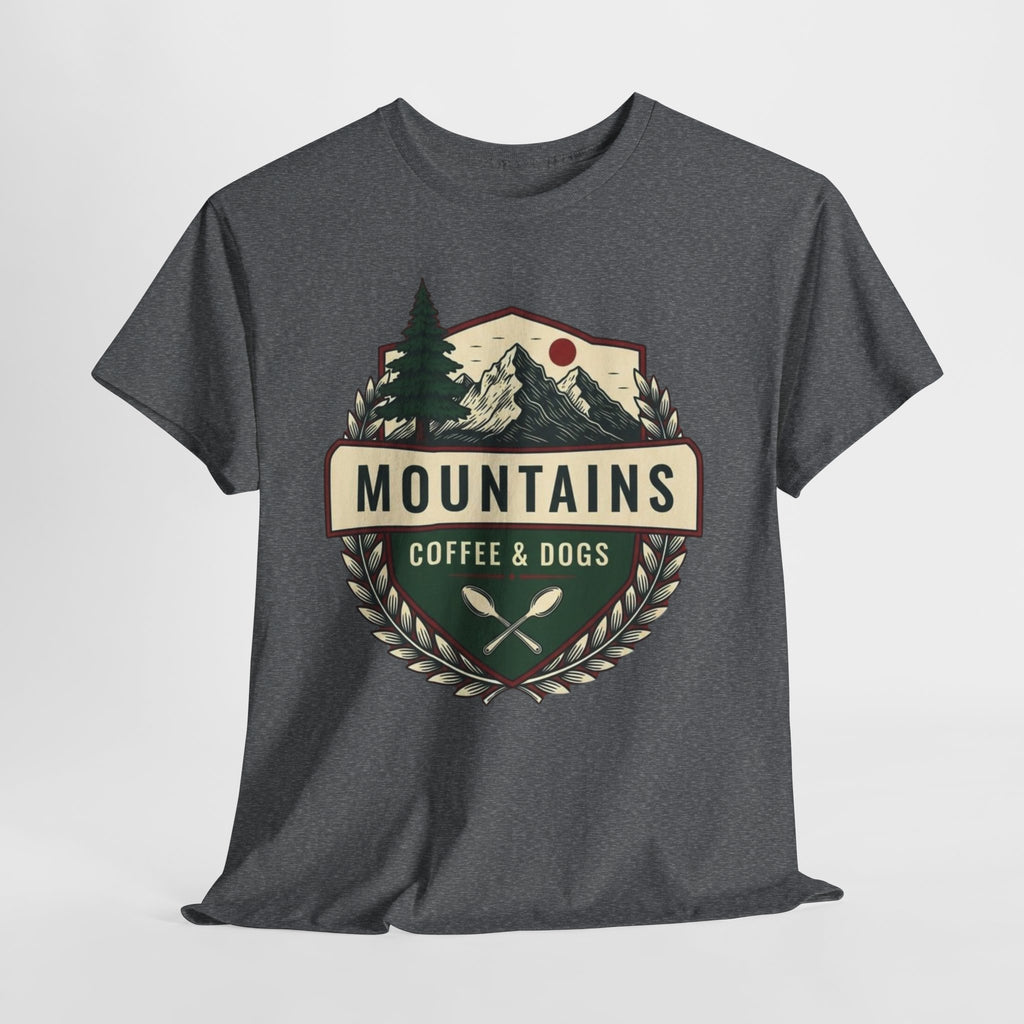 Mountains, Coffee & Dogs Tee