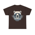 Bear in Water Graphic Tee – Gildan 5000 Heavy Cotton Shirt