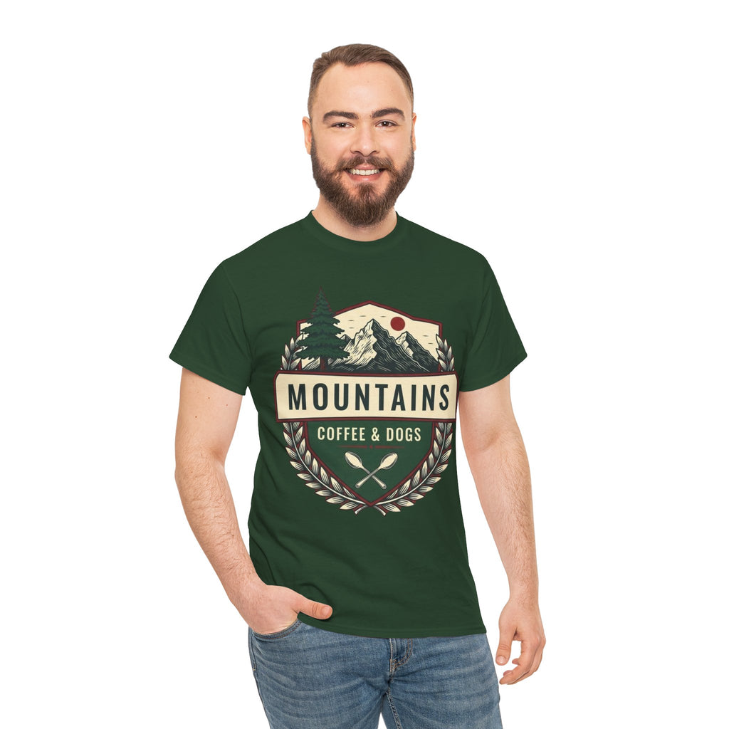 Mountains, Coffee & Dogs Tee
