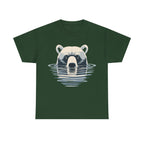 Bear in Water Graphic Tee – Gildan 5000 Heavy Cotton Shirt