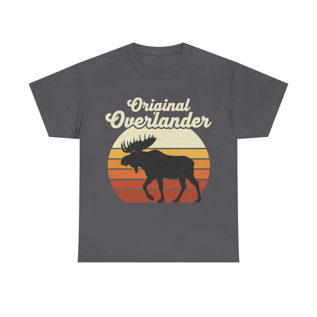 Original Overlander Moose T-Shirt | Retro 1970s Sunset Wilderness Tee