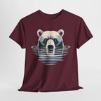 Bear in Water Graphic Tee – Gildan 5000 Heavy Cotton Shirt