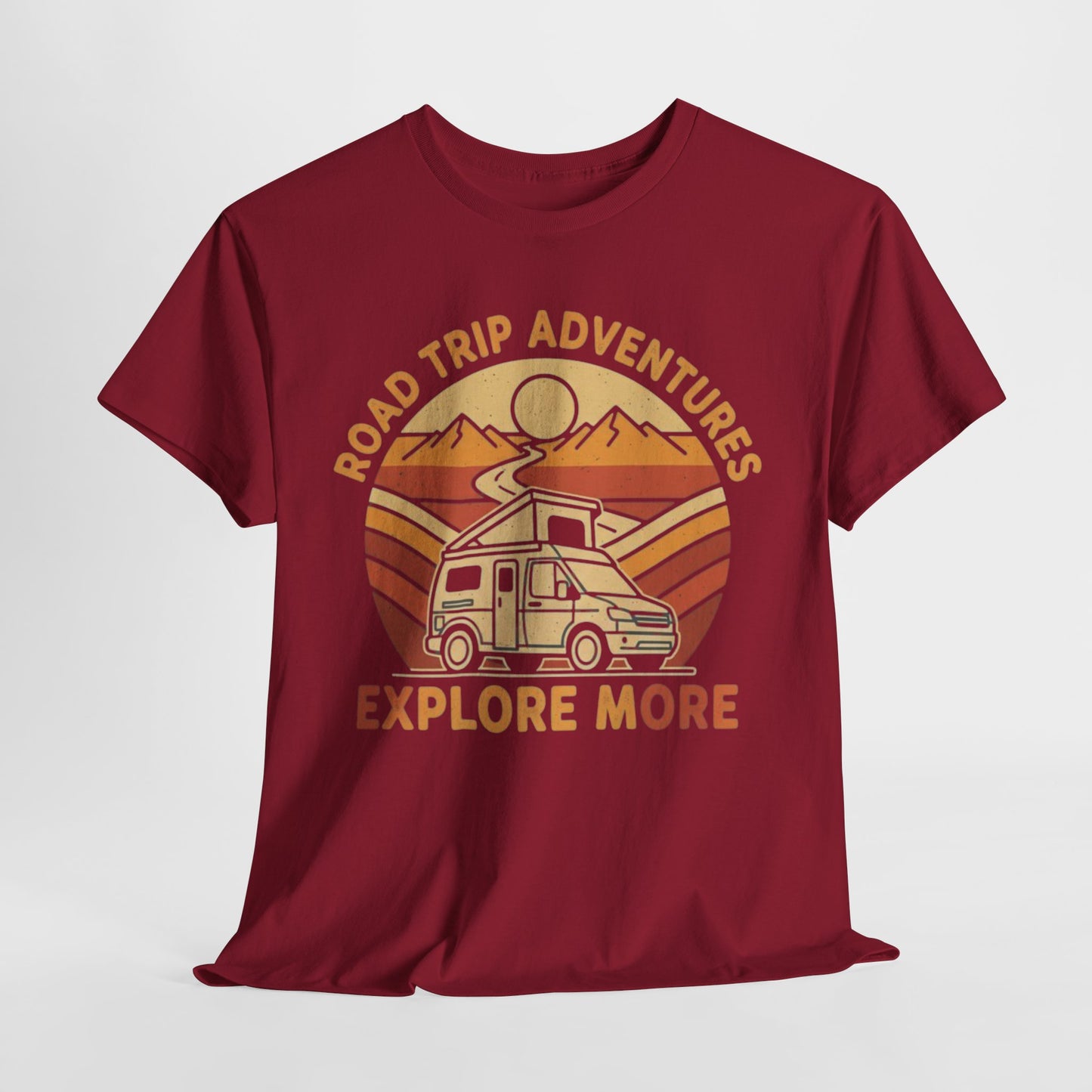 Road Trip Adventures – Explore More Retro Camper Tee