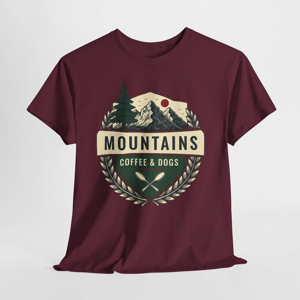 Mountains, Coffee & Dogs Tee