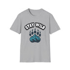 Stay Wild T-Shirt – Bear Paw & Mountain