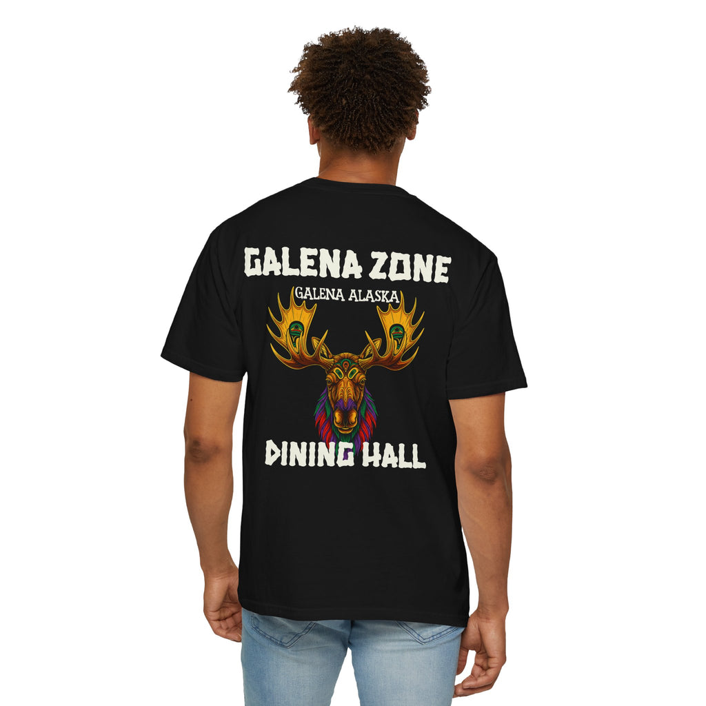 Galena Zone Dining Hall T-Shirt — Alaska Moose Graphic Tee