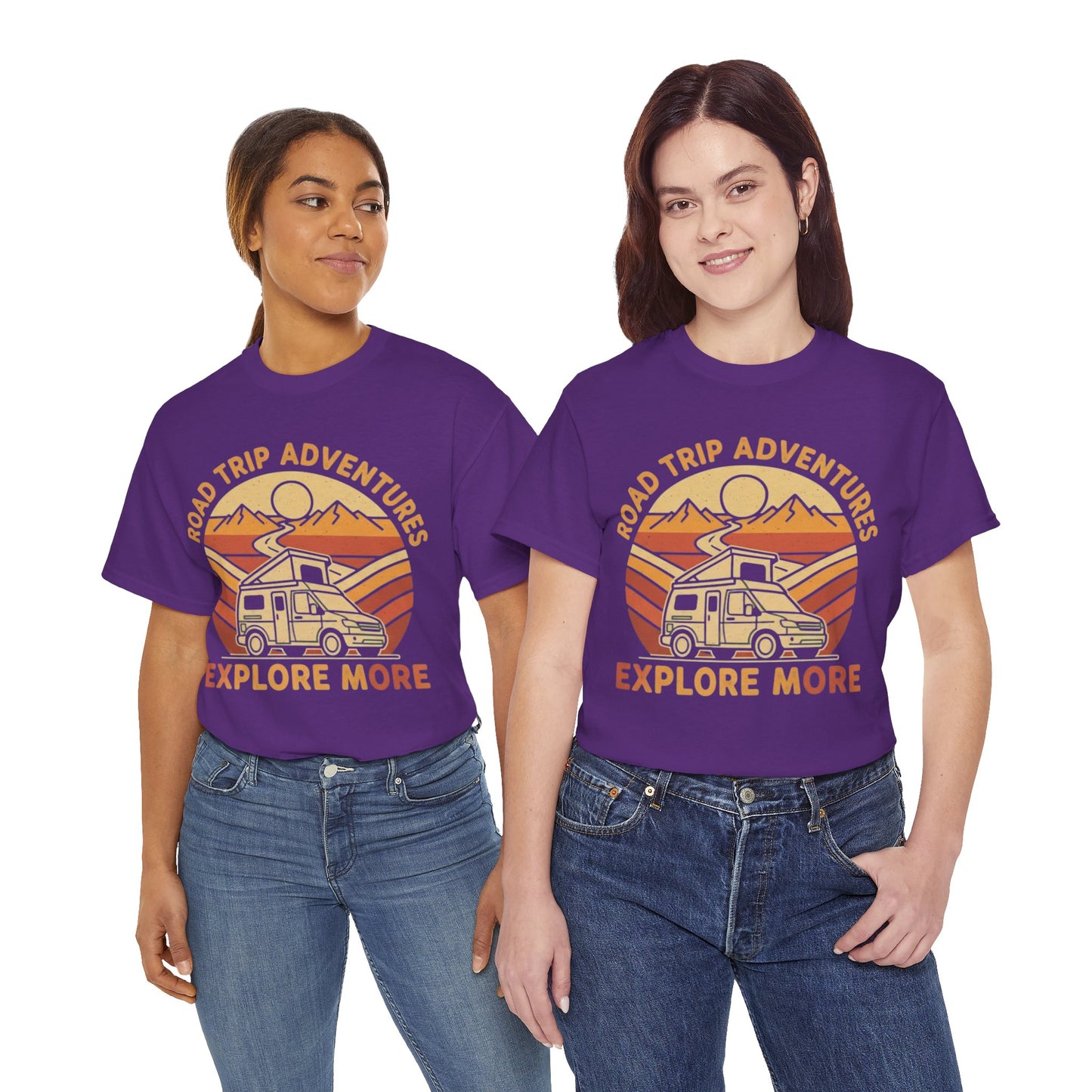 Road Trip Adventures – Explore More Retro Camper Tee