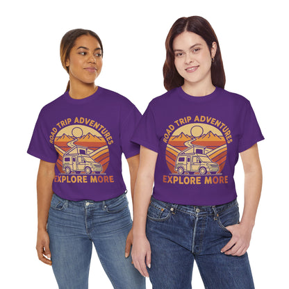 Road Trip Adventures – Explore More Retro Camper Tee