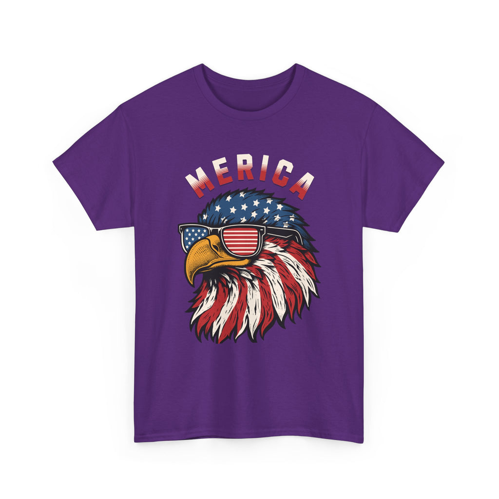 4th of July Bald Eagle T-Shirt — "Merica" Patriotic Tee