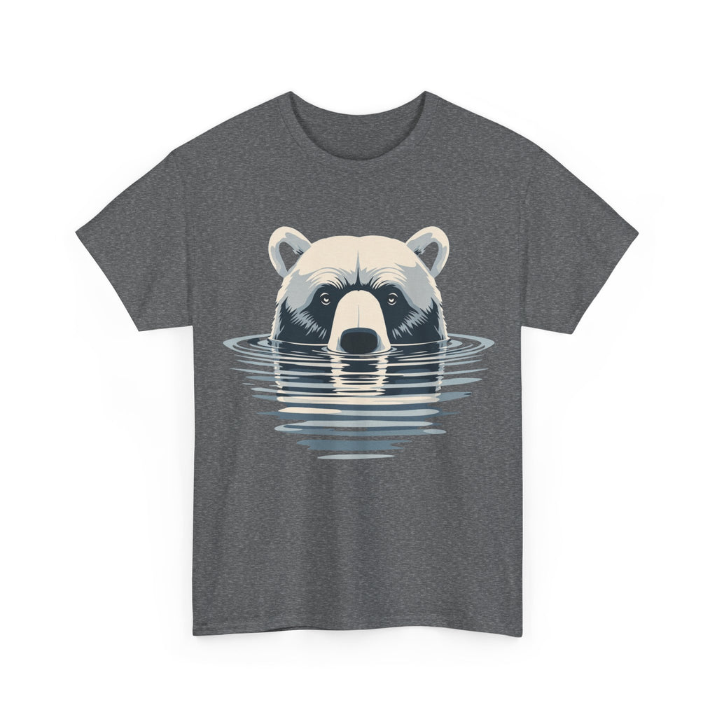 Bear in Water Graphic Tee – Gildan 5000 Heavy Cotton Shirt
