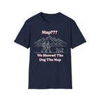 Hiking Line Art Tee – “We Showed The Dog The Map”