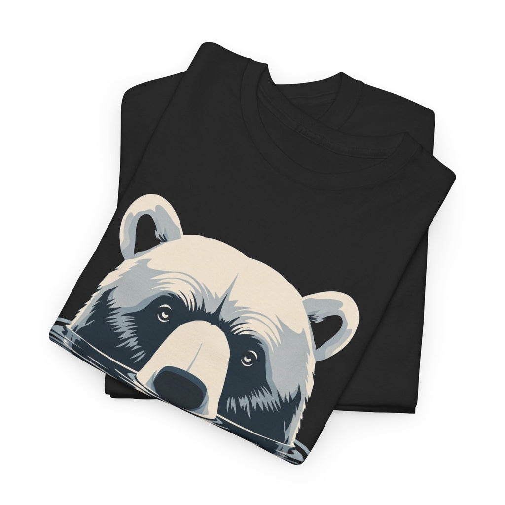 Bear in Water Graphic Tee – Gildan 5000 Heavy Cotton Shirt