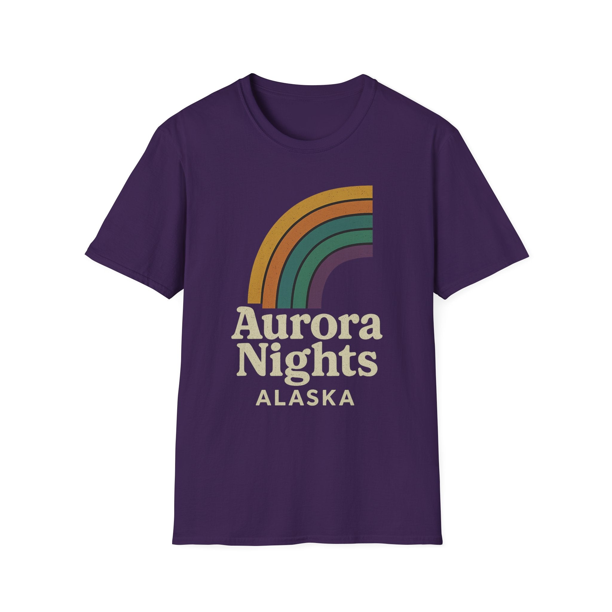 Aurora Nights Alaska T-Shirt – Retro Northern Lights Graphic Tee