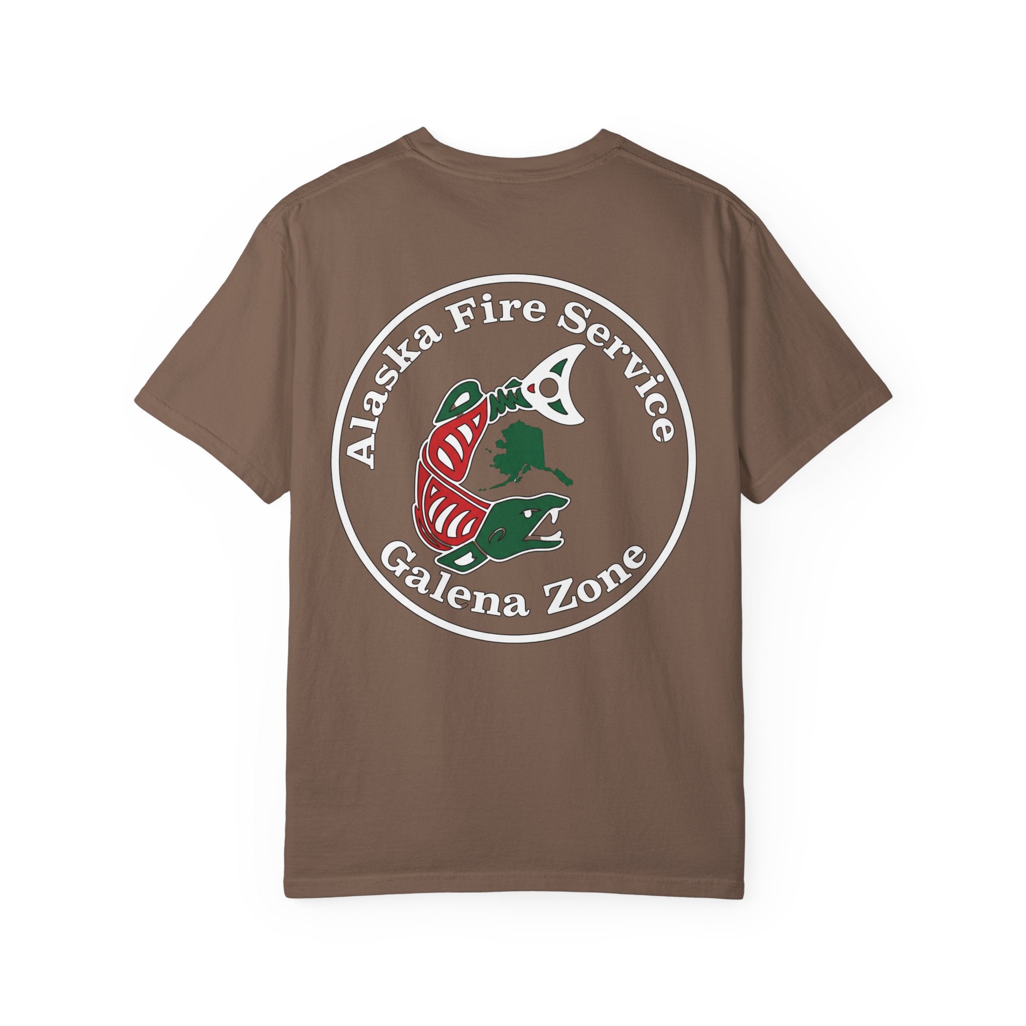Alaska Fire Service Galena Zone T-Shirt — Salmon Emblem Tee