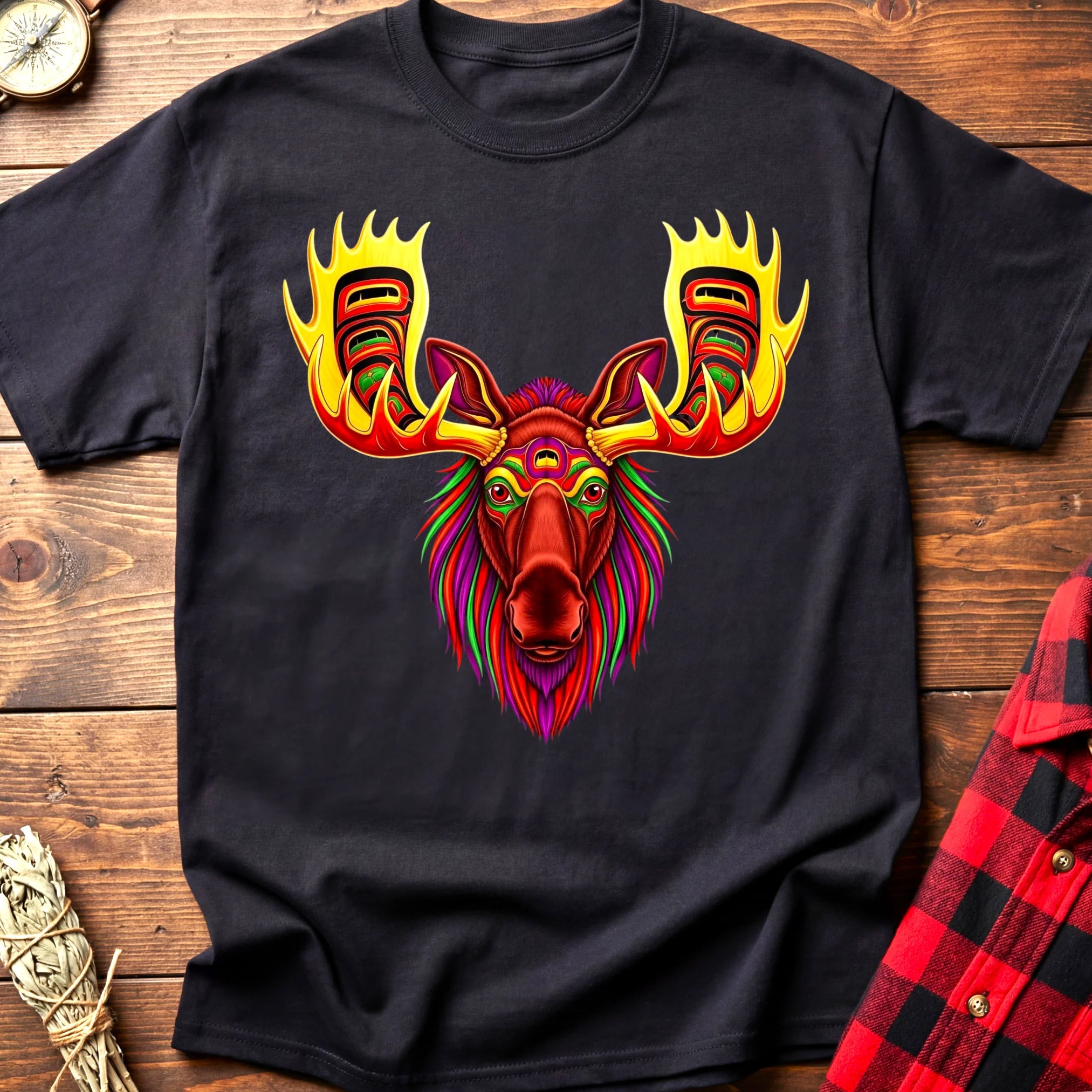 Tribal Moose Spirit T-Shirt